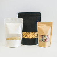 Sachets refermables mats transparents recyclables à fond plat avec fermeture éclair pour l'emballage de café, aliments et lait - Matériau PE personnalisable