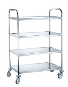 Carrito de Cocina de Acero Inoxidable Resistente con Ruedas, Carro Multifuncional para Almacenamiento de Alimentos para Restaurantes y Cocinas de Hoteles - Product Image 4