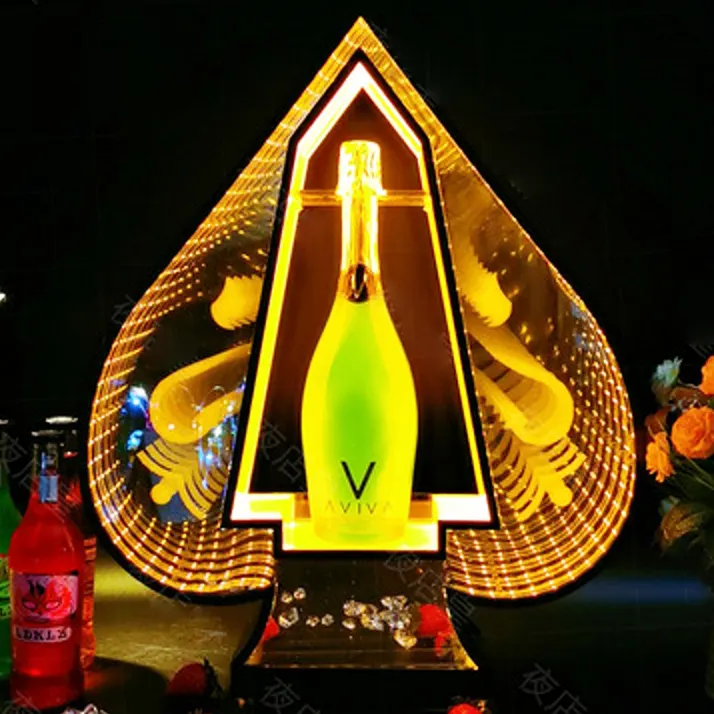 2024 hot selling new Spades innovative bottle glorifier presenter display for ace ARMAND champagne bottle holder