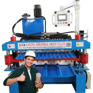 Máquina de fabricación de láminas de techo corrugado galvanizado, Máquina manual para fabricación de azulejos de techo y zinc