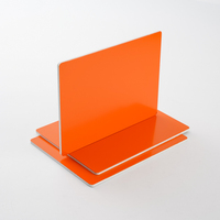 Panneau composite en aluminium ignifuge gris foncé recouvert de PVDF 4x8 pieds pour les extérieurs des bâtiments de bureaux