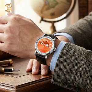 นาฬิกาแสดงเวลาอัตโนมัติแบบกลไก พร้อมหน้าปัดแสดงดวงอาทิตย์และดวงจันทร์  แผ่นดิสก์แสดงตำแหน่งดวงดาว  สามารถปรับแต่งโลโก้ได้ - Product Image 2