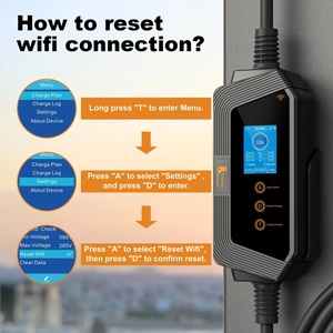 Nuevo Cargador Portátil para Vehículos Eléctricos de 22kW, Carga Rápida CA con Control Inteligente por Aplicación WIFI, Trifásico, 32A, Tipo 2 - Product Image 5