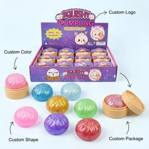 Boîte mystère de pâte à modeler scintillante et compressible, approuvée pour les enfants, jouet à presser arc-en-ciel 24 couleurs, cadeau de carnaval, nouveauté - Product Image 5