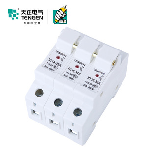 ที่ใส่ฟิวส์ Tengen RT18-32X 3P 32A 690V แบบรางเซรามิก - Product Image 3