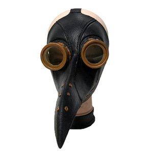Masque de bec d'oiseau, accessoire de costume de docteur de la peste, taille unique, en latex, pour Halloween, cosplay, couvre-chef - Product Image 2