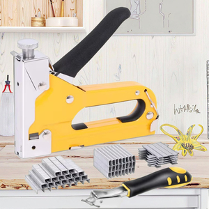 Pistolet à agrafes manuel T50 1/2 bon marché pour boîtes à agrafes rapides clous pour bois GS bricolage agrafeuse rouge de qualité avec pièces de rechange pour - Product Image 2