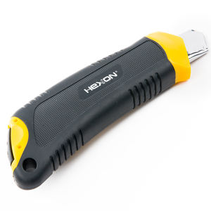 18MM متعددة الوظائف مقبض الإبهام مفتوحة ويمكن سحبها مع شفرات السكين البلاستيكية الانزلاقية ورقة الفن السكين مكتب مفيد قاطع السكين - Product Image 4