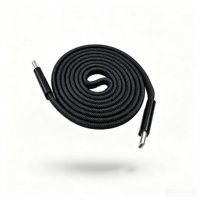 Cable de Carga Magnético Plano USB-C de 240W, Cable USB Tipo-C de Carga Rápida Autoenrollable para Teléfono Móvil/Tablet/Pad