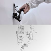 ZBDynamiX Agi Robot Humanoide, Mano Robótica con PLC para Manipulación de Materiales de 5-25 kg, para Robots de IA y Robots Articulados