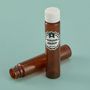 Venta al por mayor 30ml 50ml PET plástico ámbar de plástico transparente jarabe para la tos medicina botella farmacéutica Oral líquido botella con tapón de rosca - Product Image 4