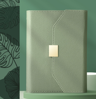 Journal en cuir Elite A5/A6 à feuilles mobiles avec impression de logo et boîte cadeau en PU