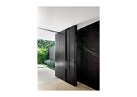 Portes pivotantes modernes pour maison de luxe européenne avec longue poignée Porte d'entrée en aluminium Porte principale de villa haut de gamme