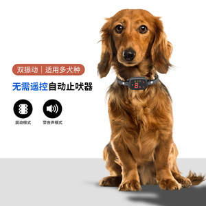 Color <b>Screen</b> Smart <b>Vibration</b> Training Collar Dog Trainer Digital Display Touch Rechargeable Waterproof Pet Collar Anti-Bark - Product Image 4