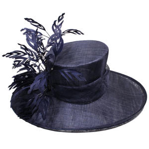 <span class=keywords><strong>Pas</strong></span> <span class=keywords><strong>cher</strong></span> Prix Adulte Dames Robe Femmes Église Derby Chapeau En Gros Large Bord Sinamay Partie pour Robe De Mariée - Product Image 4