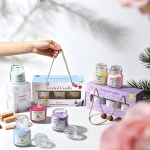 Venta al por Mayor de Velas Aromáticas de Cera de Soya Hechas a Mano en Frascos de Vidrio con Aroma a Osmanthus, Rosa y Lavanda, Velas Perfumadas <span class=keywords><strong>Yankee</strong></span> <span class=keywords><strong>Candle</strong></span> para el Día de la Madre y <span class=keywords><strong>Navidad</strong></span> - Product Image 3