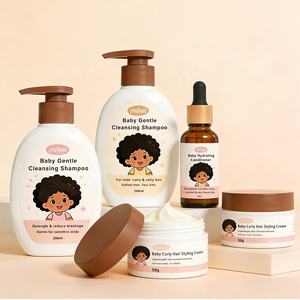 Los Mejores Productos Orgánicos para el Cuidado y Peinado del Cabello de Bebés y Niños, Set para Cabello Rizado, Champú y Acondicionador para Niños de Cabello Afro, Marca Privada - Product Image 6