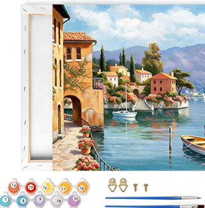 Painting by numbers olio Dolce <span class=keywords><strong>Amanti</strong></span> per soggiorno Figura pittura calligrafia islamica pittura a olio astratta - Product Image 1