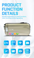 Camcorder Video Fotografi Profesional 2022 P HD Kamera Vlogging Youtube Keluaran Baru 1080
