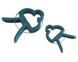 HUGELEAF Accessoires de jardinage modernes en PP vert, clips de soutien pour plantes de tomates avec piquets en <span class=keywords><strong>bambou</strong></span>, <span class=keywords><strong>cage</strong></span> et treillis, modèle HLGA1020 - Product Image 2