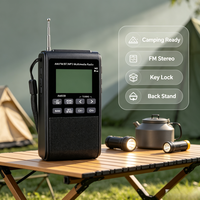 Radio Digital AM/FM Portabel dengan Pemutar MP3, Penyetelan ATS & 6 Mode EQ