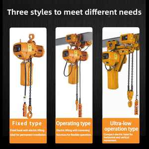 Polipastos eléctricos KAWASAKI de 1 tonelada con motor 380V 50Hz Polipasto eléctrico de cadena con control remoto inalámbrico portátil - Product Image 3