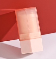 Nouveau tube de distribution d'échantillons de rouge à lèvres géométrique cosmétique avec bouchon à clapet, flacon d'emballage en plastique PP pour brillant à lèvres et laque à lèvres, sérigraphie