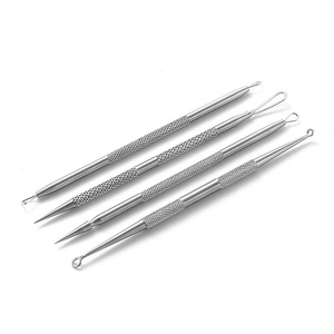 Aguja para acné de doble punta de acero inoxidable, aguja para espinillas, aguja para puntos negros, extractor de acné, removedor de puntos negros - Product Image 5