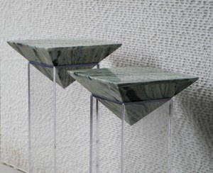 Italia verde mármol natural casual muebles de oficina en casa simple mesa auxiliar de moda - Product Image 5