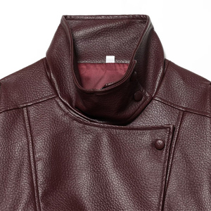 ZATRHMBM <span class=keywords><strong>Abbigliamento</strong></span> <span class=keywords><strong>Donna</strong></span> Primavera/Autunno 2026 Nuova Giacca in Ecopelle alla Moda, Vestibilità Ampia, Stile Retrò Casual - Product Image 4