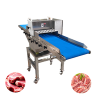 Trancheuse industrielle à grande échelle pour viande en bande, en acier inoxydable, pour la transformation profonde de la viande crue