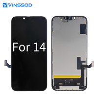 Écran LCD de téléphone portable pour iPhone 14, assemblage d'écran LCD Incell pour réparation d'iPhone, adaptateur avec garantie d'un an