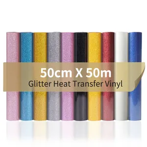 Goosam HTV 3D Puff Sublimation Glitter Heat Transfer Vinyl Roll For T Shirt Garment