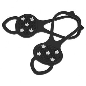 Crampons antidérapants en silicone pour chaussures et bottes, avec 5 pointes en acier, pour la glace et la neige - Product Image 3