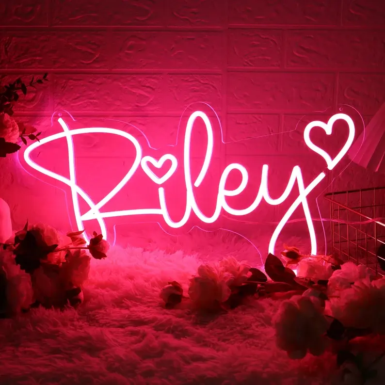 Hot Selling Name Neon Sign Custom Neon Sign Bedroom Wall Decor Neon Sign