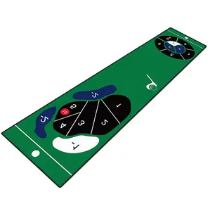 Custom Design Golf Putting Green Mat Indoor Gebruik Golf Praktijk Gedrukt Matten