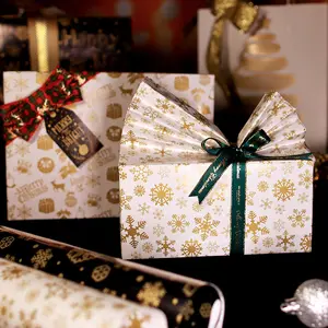 2022 Tondo 70*50Cm 100gsm Milieuvriendelijke Kerst Platte Cadeaupapier Voor Gift Kerst
