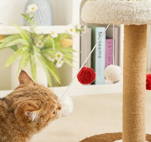 Árvore de Escalada para Gatos em Sisal Verde com Brinquedo de Bola, Arranhador para Gatos, Árvore de Natal para Gatos, Atacado <span class=keywords><strong>2026</strong></span> - Product Image 1
