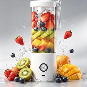 Mixeur Portable 450 ml, Nettoyage à un Bouton, Mode Turbo, Broyage de Glace en 30 Secondes, Rechargeable USB, Sans BPA, pour Smoothies, Anti-fuite - Product Image 1