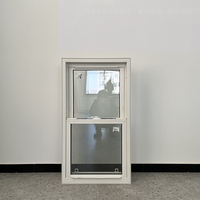 Type américain sans plomb Upvc coulissant fenêtres à guillotine simple ou double et profil de portes fenêtres Profils en PVC pour fenêtres américaines