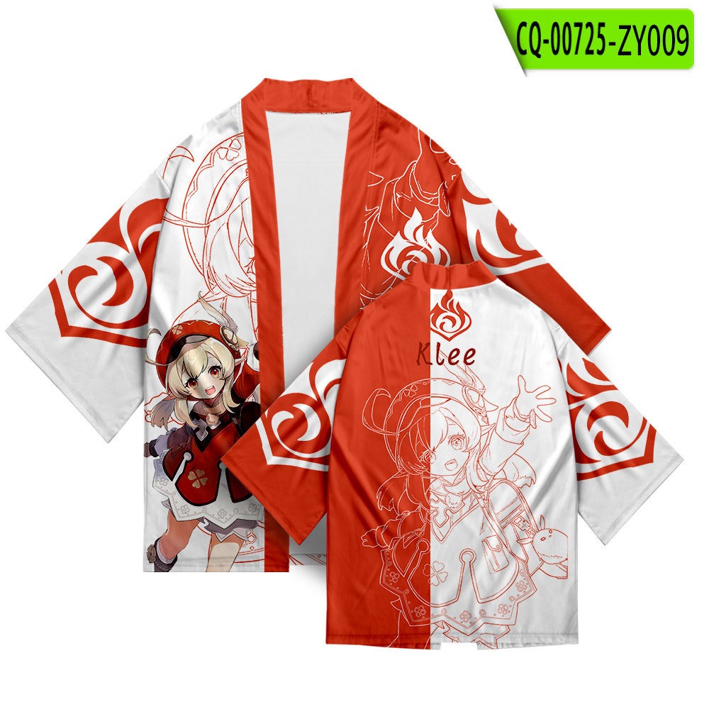 3.Kimono Women Men Shirt Costume