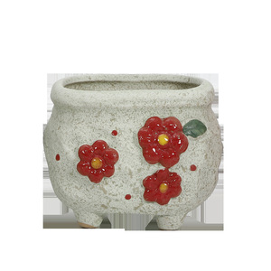 Maceta Creativa para Suculentas Pintada <span class=keywords><strong>a</strong></span> <span class=keywords><strong>Mano</strong></span> de Estilo Coreano, Decoración Transpirable para el Hogar, Mini Maceta de Cerámica - Product Image 5