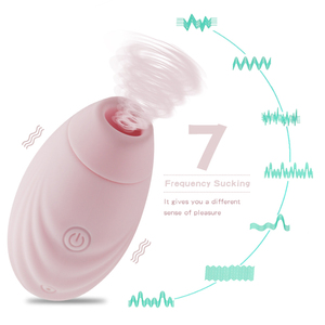 Vibrateur clitoridien en silicone de haute qualité en forme de coquille bleue avec 7 modes, 100% étanche pour la stimulation des femmes adultes - Product Image 4