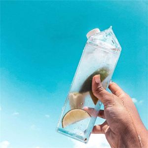 <b>Milk</b> Carton Shaped Caja De Carton De Leche Transparente Water Acrylic <b>Bottle</b> - Product Image 5