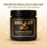 OEM Résine de Shilajit Pur de l'Himalaya en Pommade – Soutien Immunitaire et Énergétique pour Femmes – Supplément Herbal de Shilajit en Traces – Qualité Alimentaire