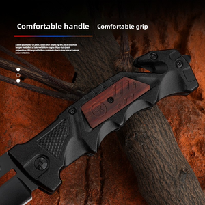 BK P Pocket Knife Razor-Sharp 3CR13 Aço Inoxidável Folding Blade ABS Cor De Madeira Handle 20,5 centímetros para Caminhadas Camping Personalizável - Product Image 4