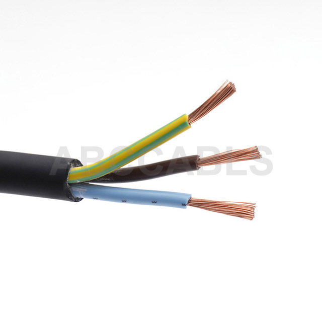 ABCCABLS 3 Core RVV Power Cable 99.99% OFC Copper Flame Retardant NBR Rubber Flexible Wire for Stage Mobile Equipment