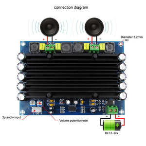 XH-M546 préréglé scène avant TPA3116D2 double canal ultra haute puissance carte amplificateur numérique 150W * 2 - Product Image 5