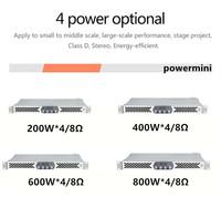 POWERMINI 6S 600watt 600W sınıf d 1U ses güç amplifikatörü 4ch