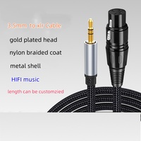 Câble audio personnalisé 3M/5M 10/16/3.5 pieds XLR 3P mâle vers 1/8mm pouces TRS mâle équilibré pour microphone et haut-parleur à partir de la carte son
